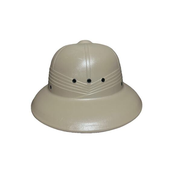 Vintage Tan Pith/safari Plastic Hard shell Hat by Midwest Helmets Made in USA - Picture 2 of 7